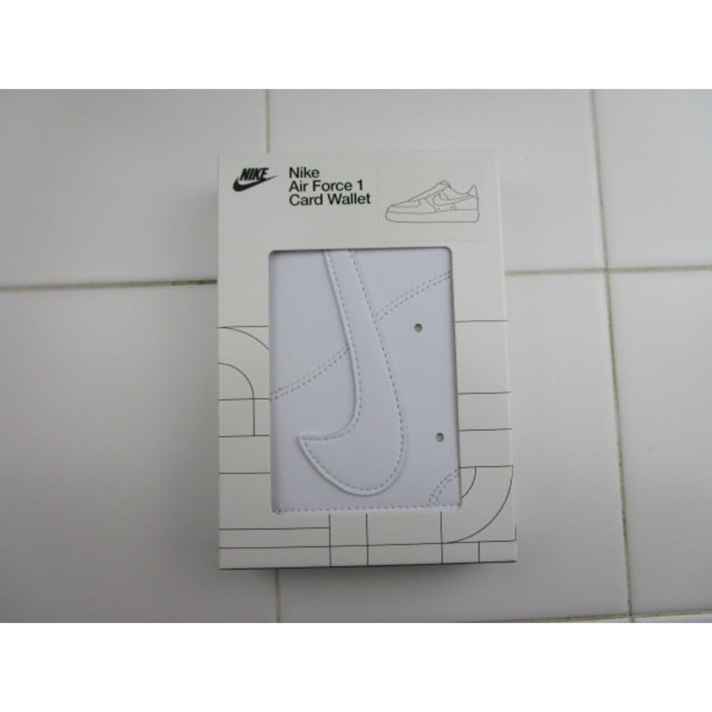 Nike Air Force 1 Sneaker Card Wallet White All White Colorway